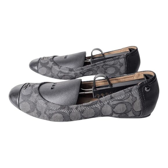 COACH Chelsea Canvas Ballet Flat Size 7.5B - Picture 2 of 7